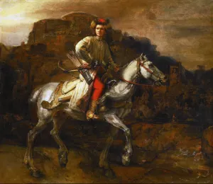 Polish Rider Oil painting by Rembrandt Van Rijn