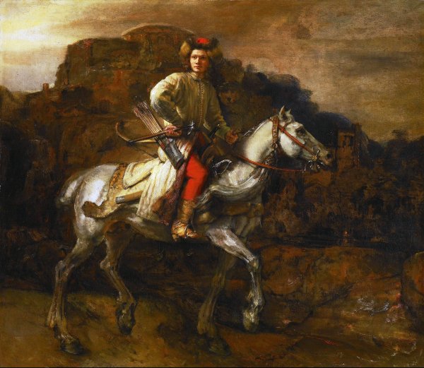 Main Product Photo of Polish Rider Painting by Rembrandt Van Rijn