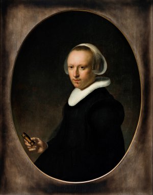 Portrait of a 39-year-old Woman by Rembrandt Van Rijn Oil Painting