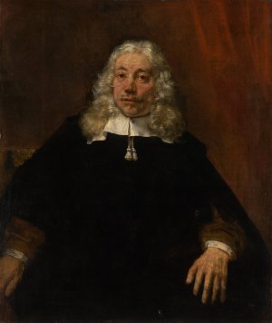 Portrait of a white-haired man by Rembrandt Van Rijn Oil Painting