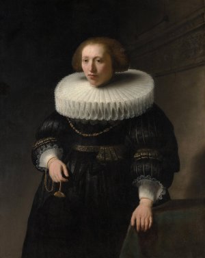 Portrait of a Woman by Rembrandt Van Rijn Oil Painting