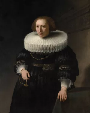 Portrait of a Woman by Rembrandt Van Rijn Oil Painting