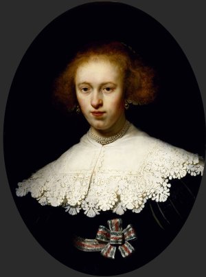 Portrait of a Young Woman by Rembrandt Van Rijn Oil Painting
