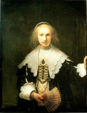 Portrait of Agatha Bas by Rembrandt Van Rijn Oil Painting