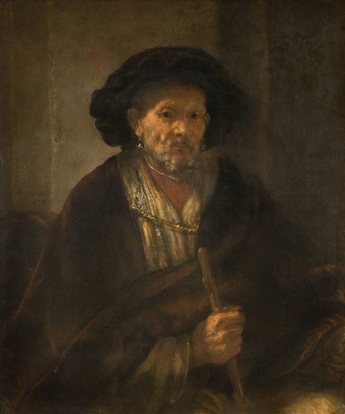 Portrait of an Old Man  by Rembrandt Van Rijn - Hand-Painted Oil Painting Reproduction