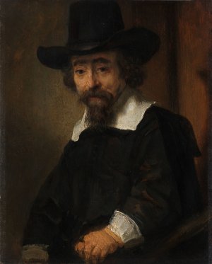 Portrait of Ephraim Bueno by Rembrandt Van Rijn Oil Painting