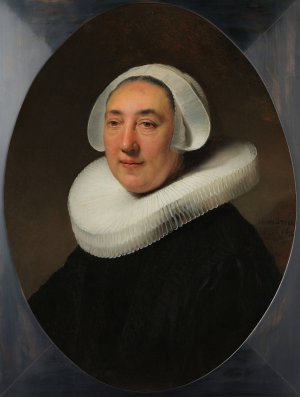 Portrait of Haesje Jacobsdr van Cleyburg by Rembrandt Van Rijn Oil Painting