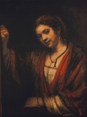 Portrait of Hendrickje Stoffels by Rembrandt Van Rijn Oil Painting