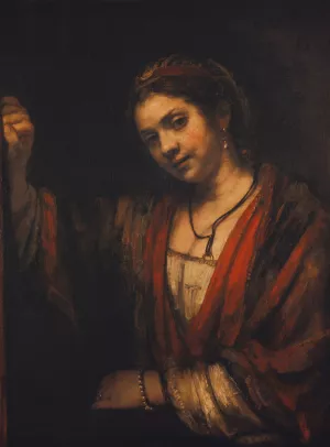 Portrait of Hendrickje Stoffels by Rembrandt Van Rijn Oil Painting