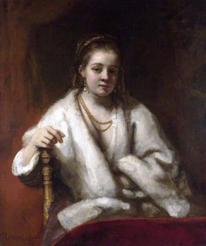 Portrait of Hendrickje Stoffels by Rembrandt Van Rijn Oil Painting