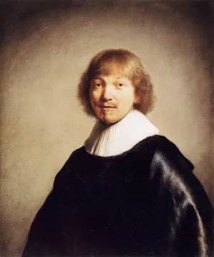 Portrait of Jacob III de Gheyn by Rembrandt Van Rijn - Oil Painting Reproduction