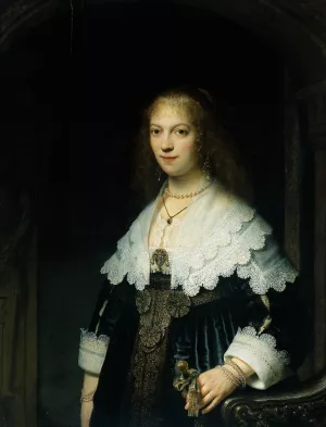 Portrait of Maria Trip 1619-1683 Oil painting by Rembrandt Van Rijn