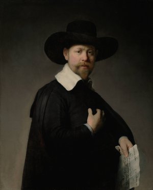 Portrait of Marten Looten by Rembrandt Van Rijn Oil Painting