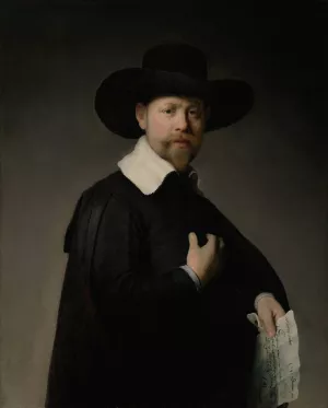 Portrait of Marten Looten by Rembrandt Van Rijn Oil Painting