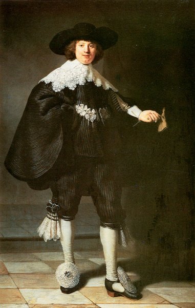 Main Product Photo of Portrait of Marten Soolmans Painting by Rembrandt Van Rijn