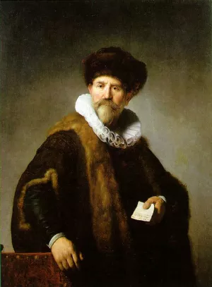 Portrait of Nicolaes Ruts by Rembrandt Van Rijn - Oil Painting Reproduction