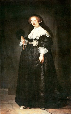 Portrait of Oopjen Coppit by Rembrandt Van Rijn Oil Painting