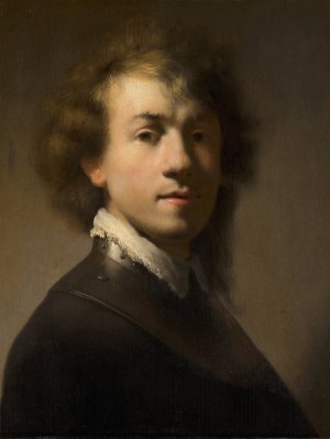 Portrait of Rembrandt with a Gorget by Rembrandt Van Rijn Oil Painting