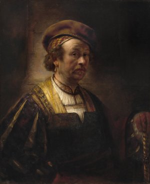 Portrait of Rembrandt by Rembrandt Van Rijn Oil Painting