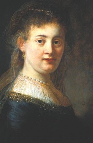 Portrait of Saskia van Uylenburgh by Rembrandt Van Rijn Oil Painting