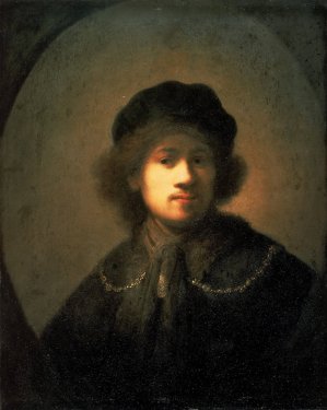 Portrait of the Artist as a Young Man by Rembrandt Van Rijn Oil Painting