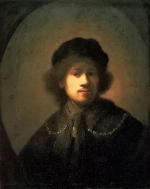 Portrait of the Artist as a Young Man by Rembrandt Van Rijn Oil Painting