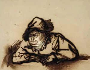 Portrait of Willem Bartholsz. Ruyter painting by Rembrandt Van Rijn