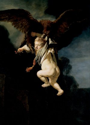 Rape of Ganymede by Rembrandt Van Rijn Oil Painting