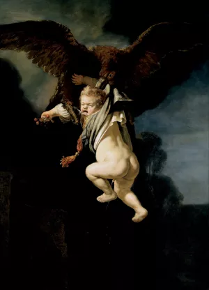 Rape of Ganymede by Rembrandt Van Rijn Oil Painting