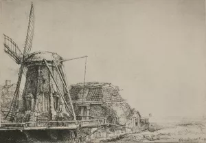 Rembrandt's Mill Oil painting by Rembrandt Van Rijn