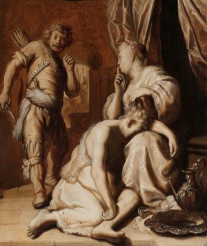 Samson and Delilah by Rembrandt Van Rijn Oil Painting