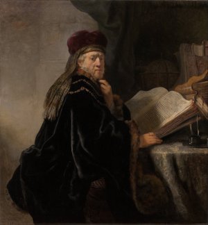 Scholar at his Study by Rembrandt Van Rijn Oil Painting