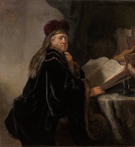 Scholar at his Study  by Rembrandt Van Rijn - Hand-Painted Oil Painting Reproduction