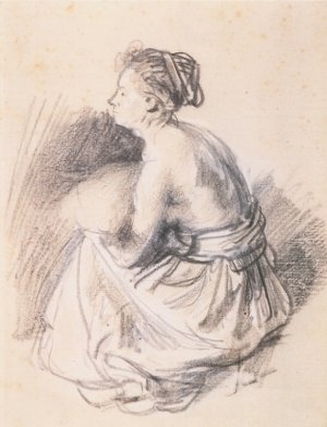 Seated Woman, Naked to the Waste