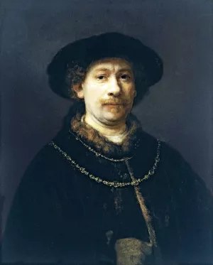 Self Portrait 10 by Rembrandt Van Rijn Oil Painting