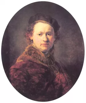 Self Portrait 13 by Rembrandt Van Rijn Oil Painting