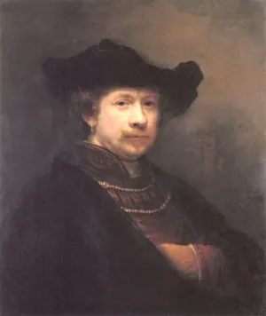 Self Portrait 14 by Rembrandt Van Rijn - Oil Painting Reproduction