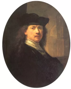 Self Portrait 15 by Rembrandt Van Rijn Oil Painting