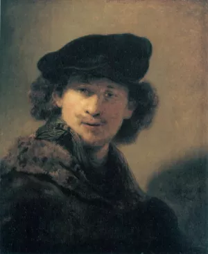 Self Portrait 18 by Rembrandt Van Rijn Oil Painting