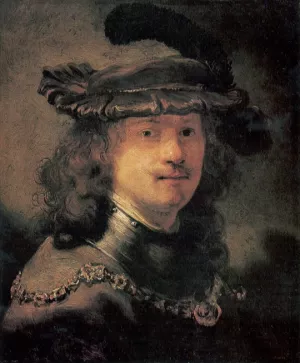 Self Portrait 19 by Rembrandt Van Rijn Oil Painting