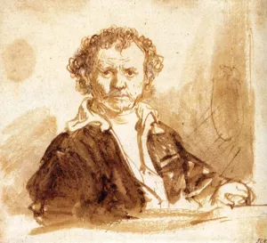 Self Portrait 22 by Rembrandt Van Rijn Oil Painting