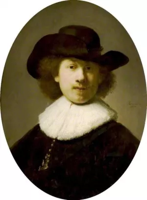Self Portrait 23 by Rembrandt Van Rijn Oil Painting