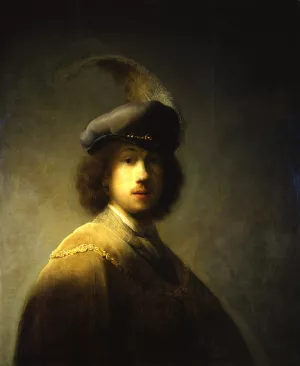 Self Portrait 24 by Rembrandt Van Rijn Oil Painting