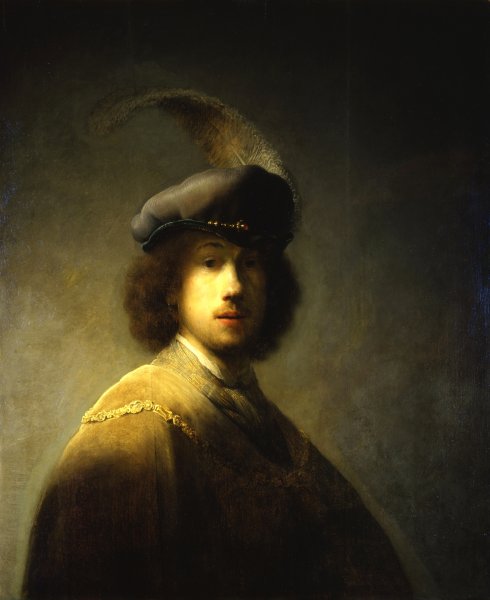 Main Product Photo of Self Portrait 24 Painting by Rembrandt Van Rijn
