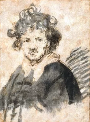 Self Portrait 3 by Rembrandt Van Rijn Oil Painting