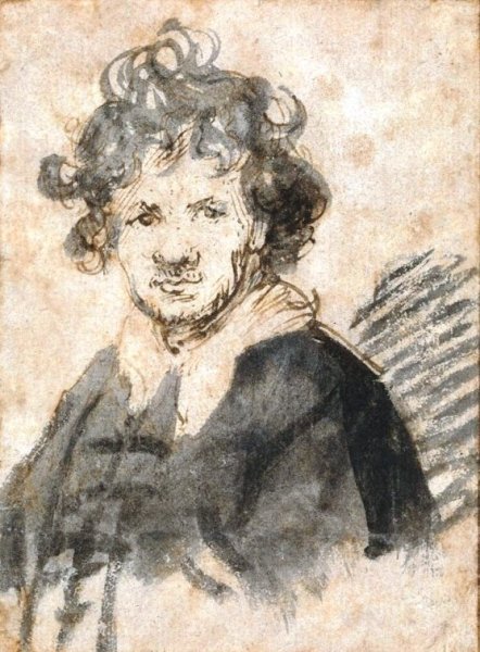 Main Product Photo of Self Portrait 3 Painting by Rembrandt Van Rijn