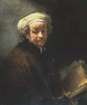 Self Portrait as the Apostle St Paul by Rembrandt Van Rijn - Oil Painting Reproduction