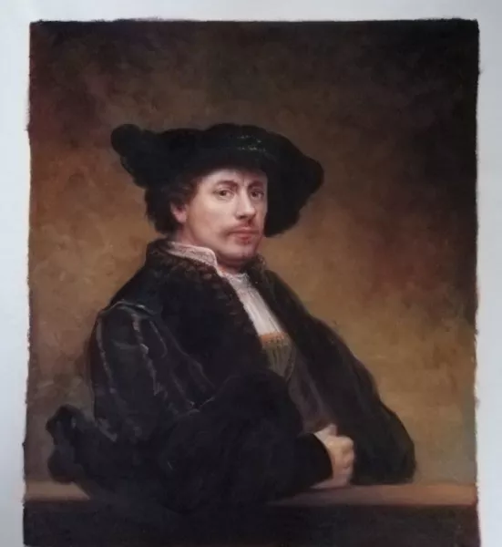 Self Portrait at the Age of 34 by Rembrandt Van Rijn - Oil Painting Reproduction