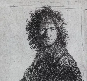 Self Portrait, Frowning Oil painting by Rembrandt Van Rijn