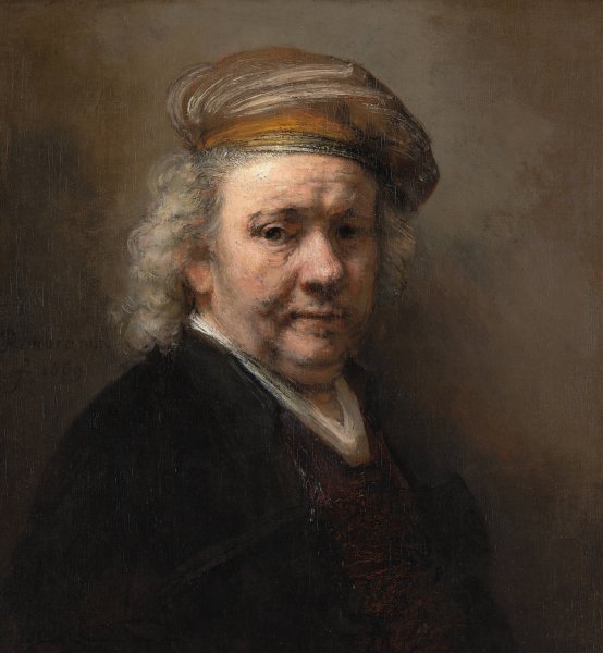 Self-Portrait  by Rembrandt Van Rijn - Hand-Painted Oil Painting Reproduction